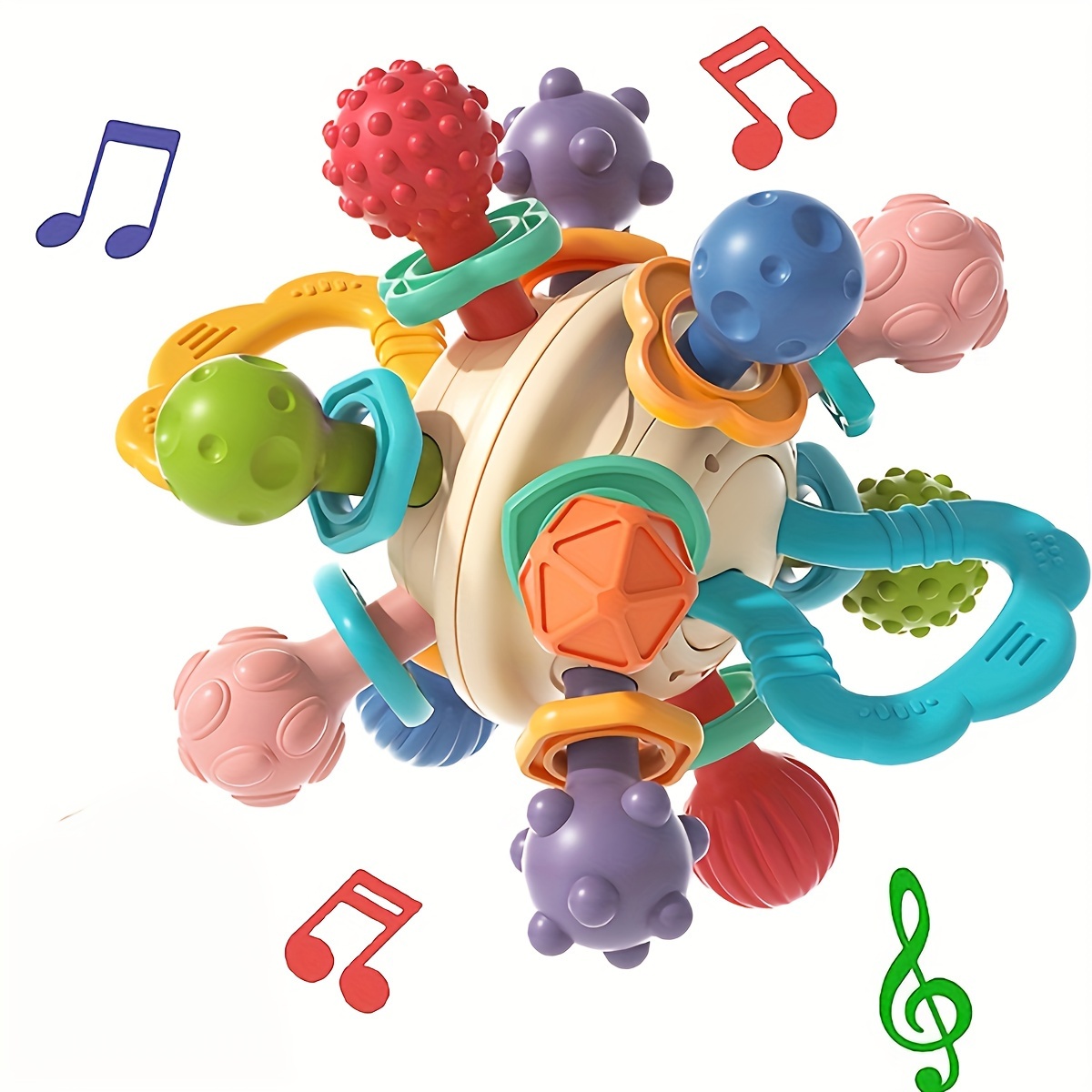 Juguetes de sonajeros para bebés de 0 a 6 meses – 18 piezas de juguetes  para bebés de 0 a 3 meses de edad, juego de regalos con dentición y  calcetines