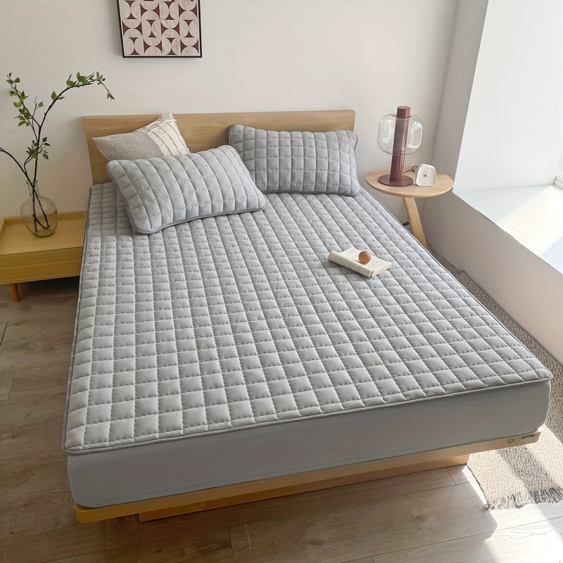 Impermeable espesar colchón protector piel-amigable durable cubierta de  cama de la cubierta de la estera del látex 150x200 180x200 160x200