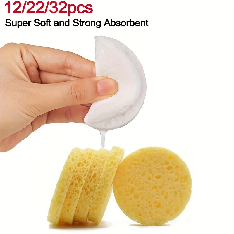 

12/22/32- Facial Sponges - Exfoliating And Foam For - Makeup Remover, Detoxifying Masks - Portable For &