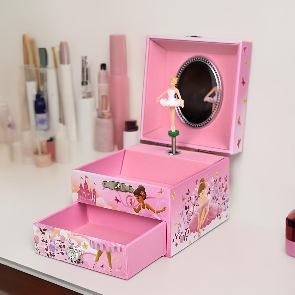 Decorated Music Box Winding Music Box Women's Gift Dressing Table Storage Box Birthday Present