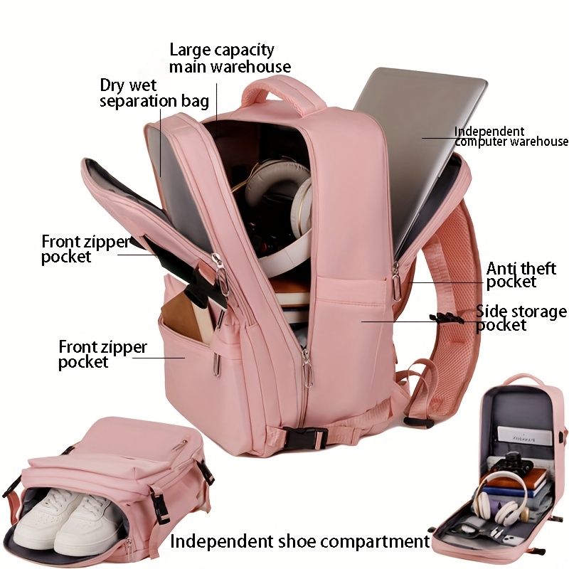 17 backpack laptop New WANDF Carry On Laptop Backpack 17 Inch For Spirit Airlines