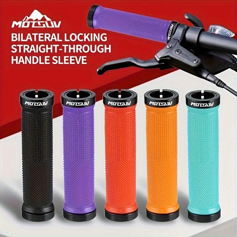 

Mountain Bike Handlebar Grips, Double-sided Aluminum Alloy Locking Non-slip Shock Absorption Handle Cover, Universal Handlebar Grips