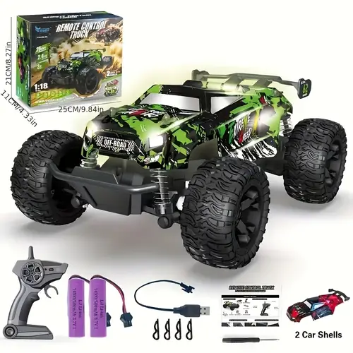remote control car rc cars kids toys for boys 2 4ghz rc truck toys for girls truck toys with headlights car body lights 20 km h rc crawler toy cars gifts for kids christmas