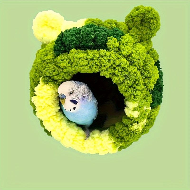 

Cozy Hut Bird Nest - Ideal For Parakeets, Budgies & Small Pets | Soft Polyester Breeding House For , &