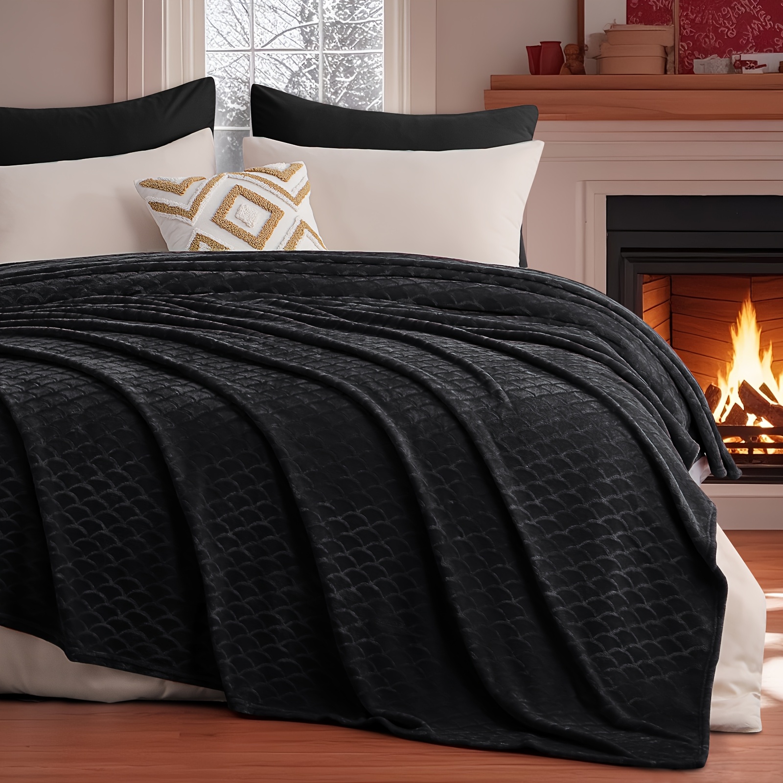 Image of Cozy Cuddle Blanket - Soft And Durable Couch Blanket, 130*150cm - Warm Fleece Throw Blanket For , Lightweight Sofa Cover, Fabric - With Elegant Edging Tape - Hotel Quality