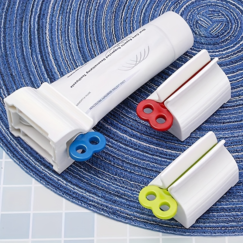 TEMU 3pcs Household Toothpaste Dispenser Squeezer Bathroom Accessories Toothpaste Holder Organizer Hair Dye Cosmetics Creative Squeezer , Toothpaste