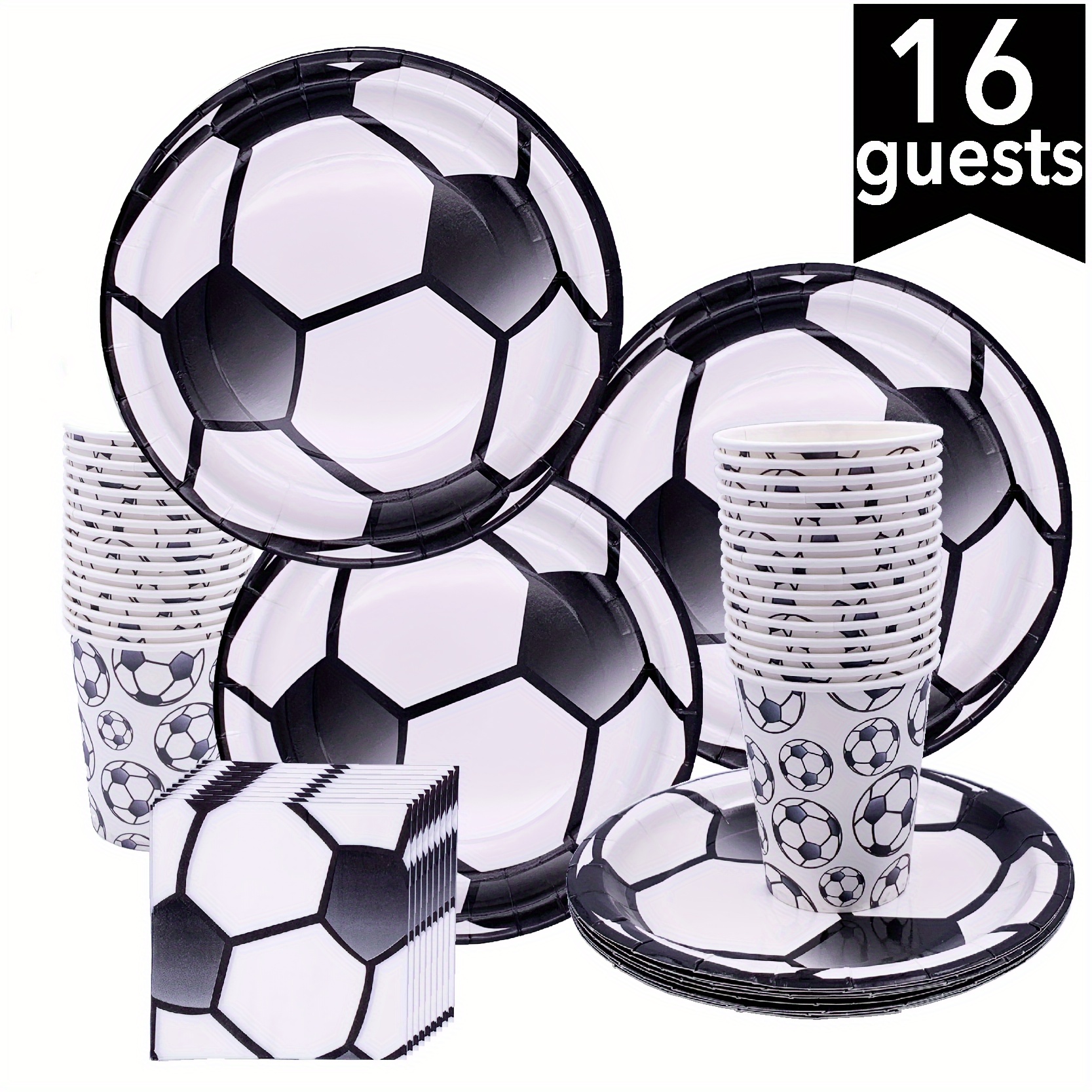 9 piezas de decoración de fiesta de fútbol, centros de mesa de fútbol para  decoración de cumpleaños, suministros de fiesta de cumpleaños temática de