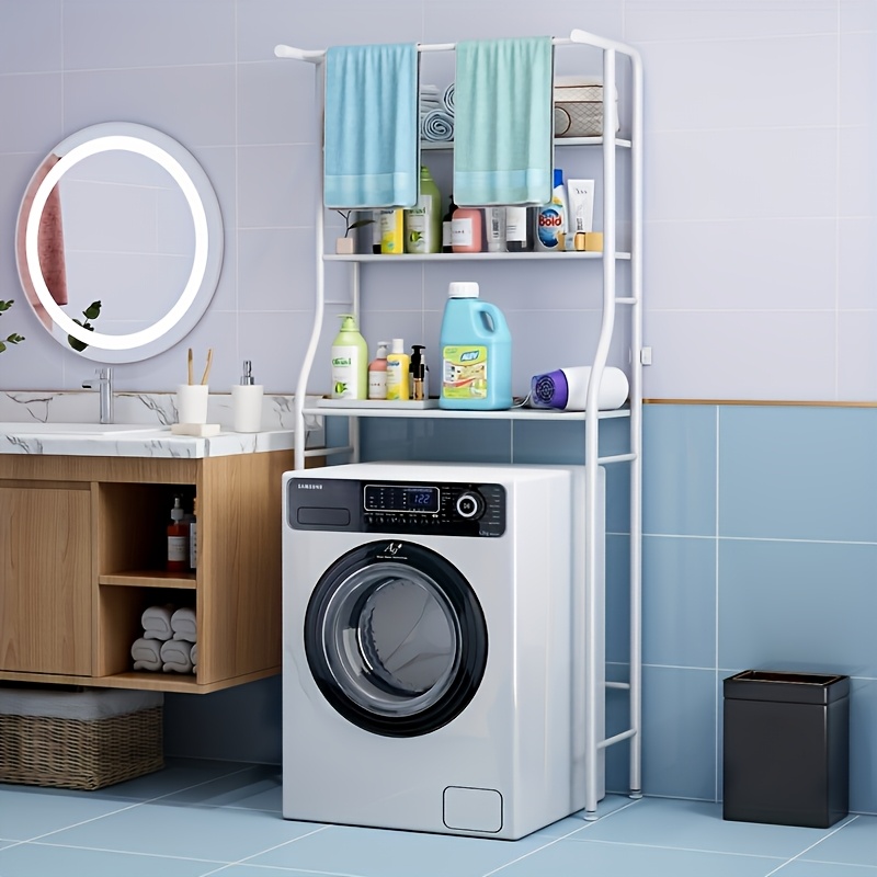 Bathroom Storage Shelf, Floor-standing Toilet Shelf, Toilet And Washroom Organizer, No-drill Washing Machine And Sink Storage Rack, Toilet Shelf