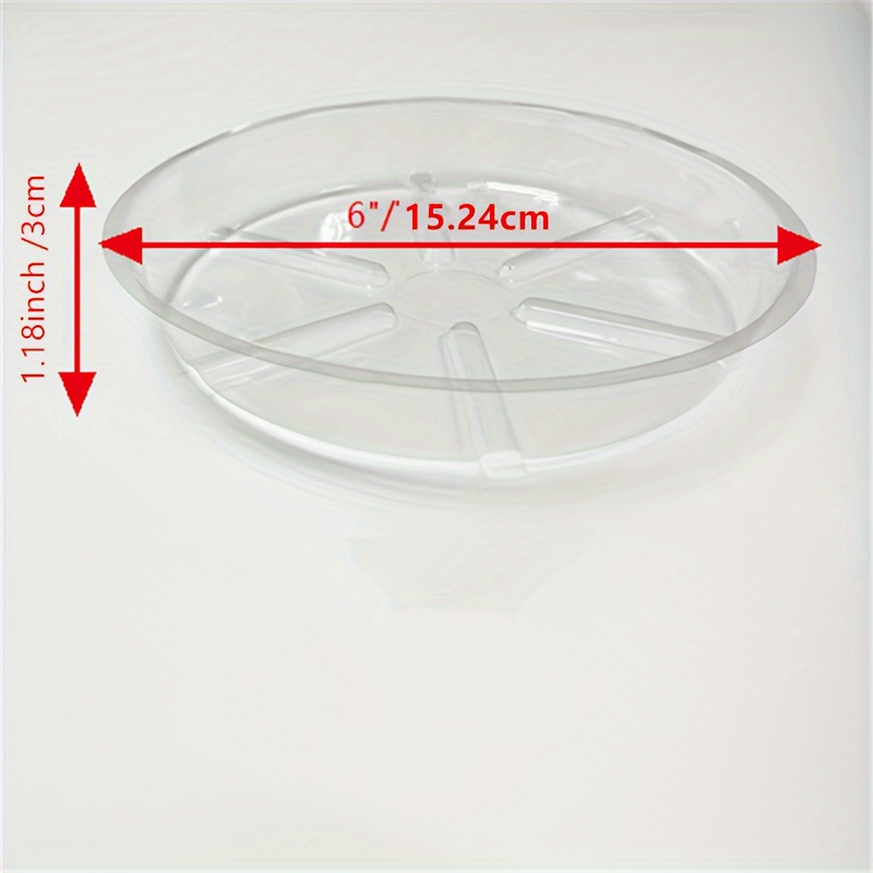 Soucoupes Carrées Pour Plantes Tofficu - Lot De 12 | 18x18 Cm | Plastique Robuste | Intérieur/Extérieur