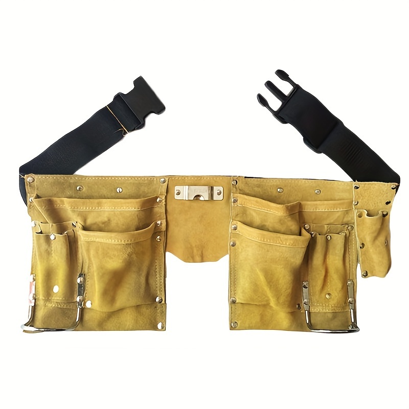 Cinturones de herramientas de 19 bolsillos con hebilla de liberación  rápida, cinturón de utilidad desmontable y ajustable, delantal de trabajo  para