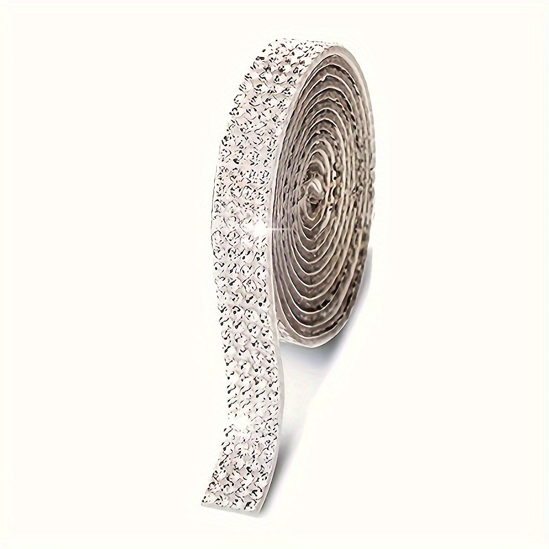 WANDIC 1 Yard Strass Linttape, Rode Glitter Lint Tapes Sprankelende Diamant Versieringen Kristal Bling Decoratieve Banding Riem voor Doe-het-zelf Ambachten Bruiloft Party Decoratie, Niet Zelfklevend