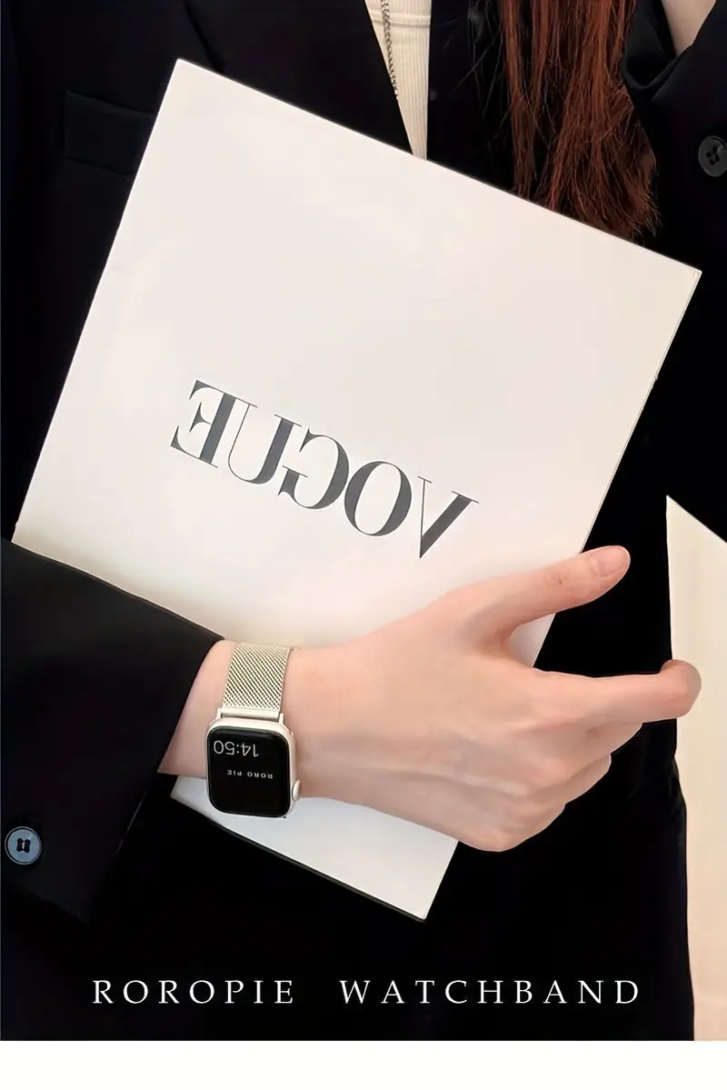 bracelets   en acier inoxydable pour for iwatch series ultra 9/8/se/7/6/5/4/3/2/1 - fermoir magnétique, bracelet en     à leau compatible avec les modèles 49 mm/45 mm/ /42 mm/41 mm/40 mm/38 mm détails 14