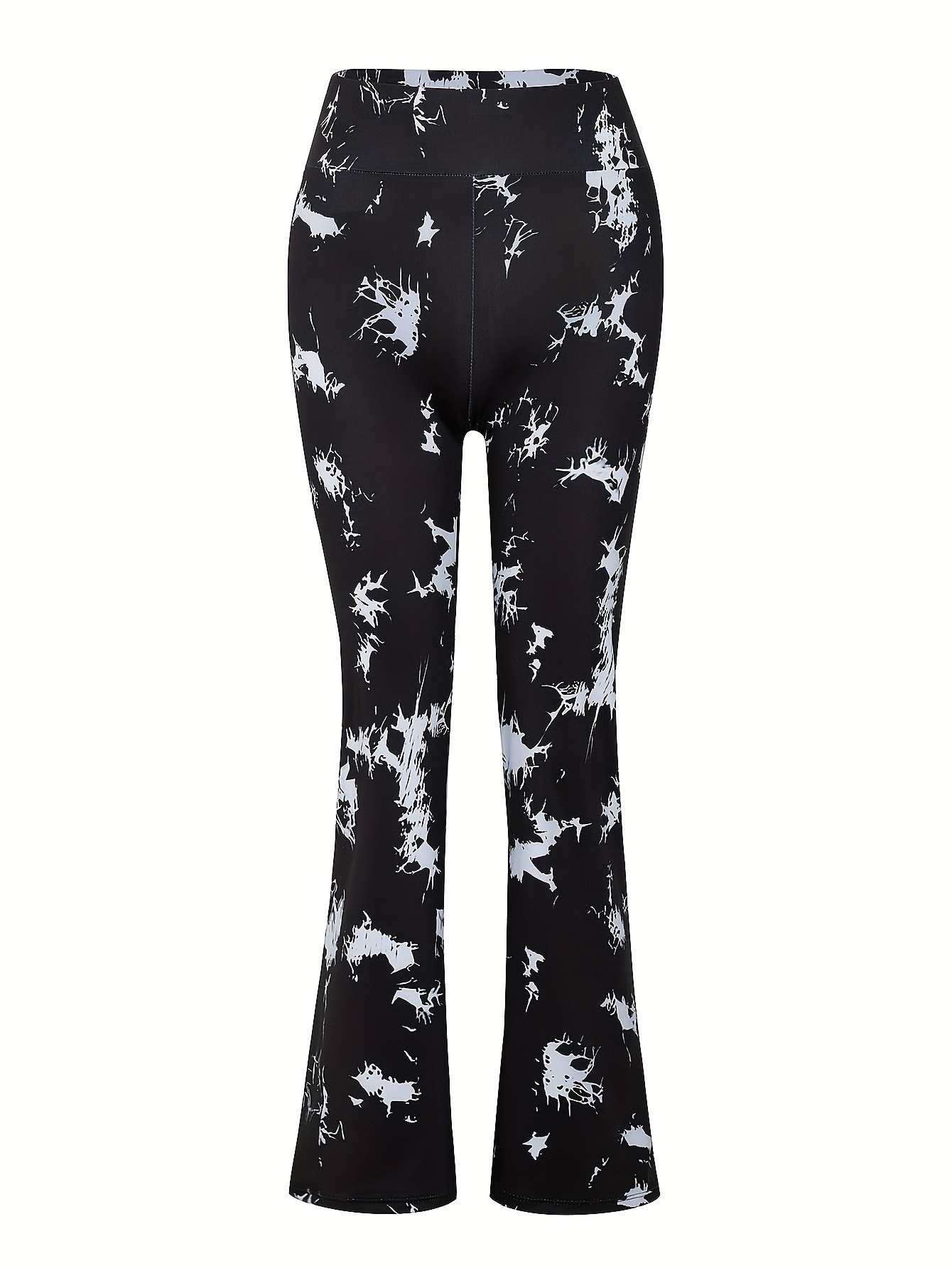 tie dye high flared pants high waist fitness Temu Germany