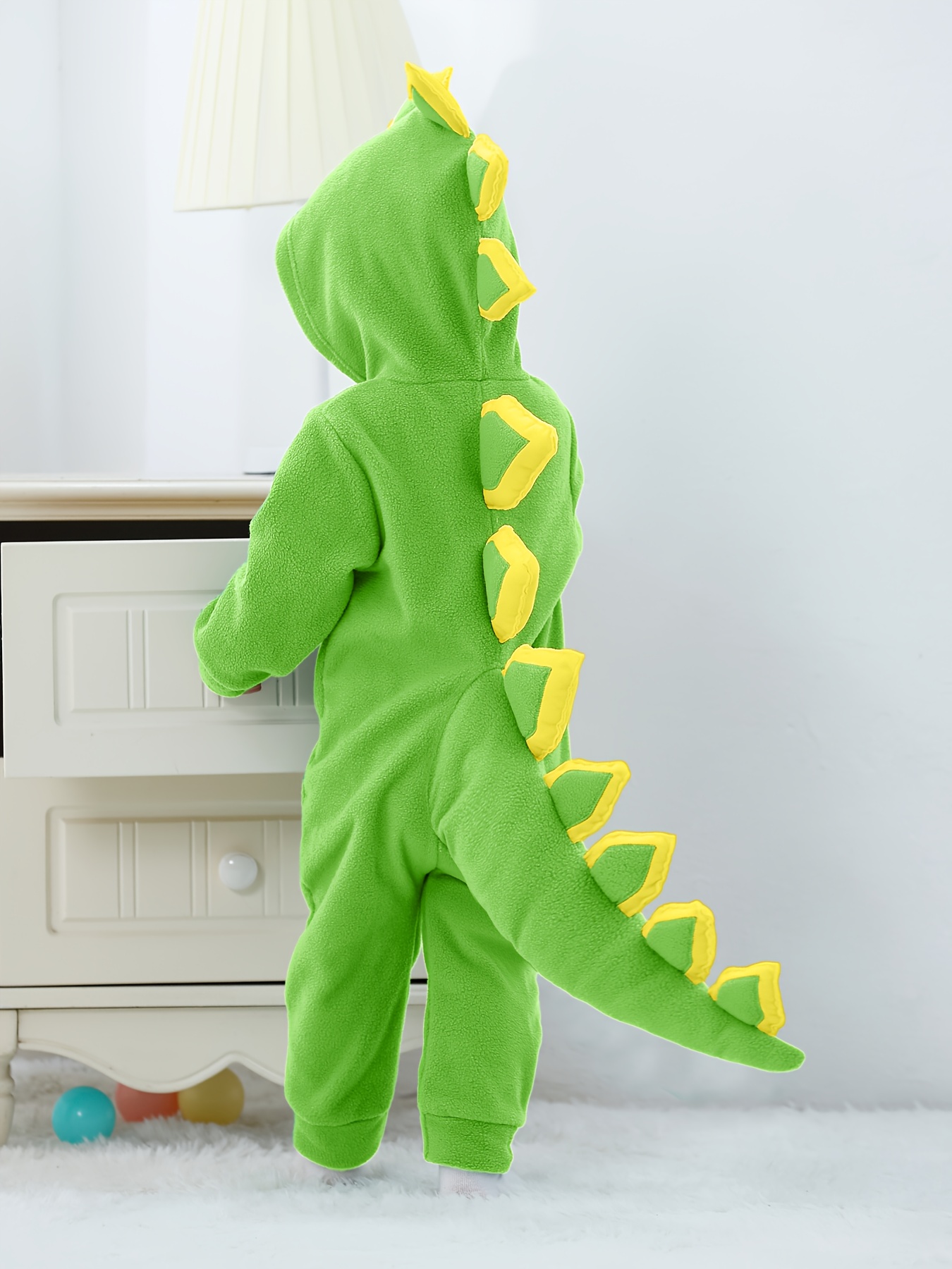 exclusive Infant Baby Spring/Autumn Dinosaur Hooded Romper with 3D Tail Design, Suitable for Daily Wear and Photo Shoots 13 Infant Baby Spring/Autumn Dinosaur Hooded Romper with 3D Tail Design, Suitable for Daily Wear and Photo Shoots