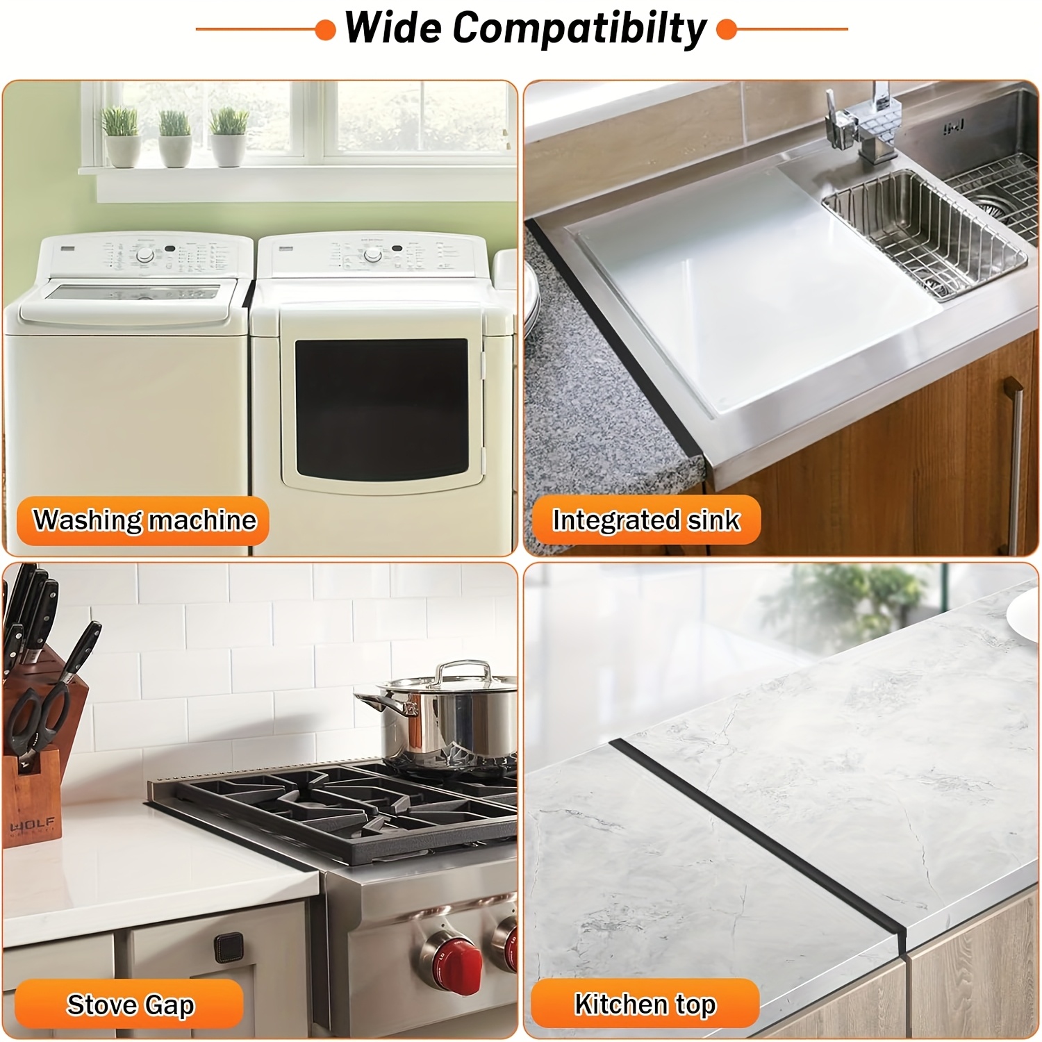 stainless steel stove   covers 1 pcs adjustable fillers for kitchen countertop extendable from 35 05cm to 69 85cm heat resistant protection cover for stove and counter   dishwasher air   filler for   details 4