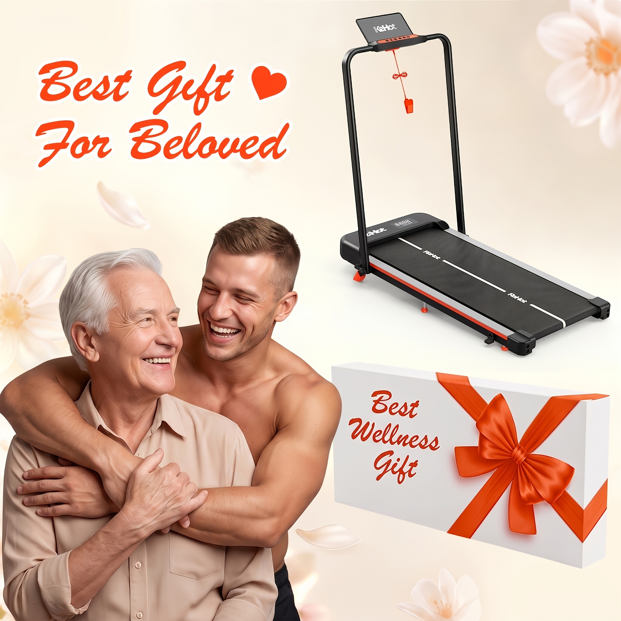 Image of 2-in-1 Folding Treadmill With 12% Incline, Up To 6 Km/h Running Speed, Supports Bluetooth Apps And , Foldable Handrails, Tablet Holder, Compact Home Office Treadmill