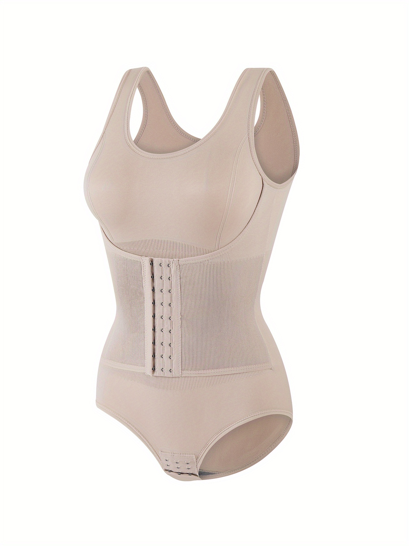 Womens Bodysuit Adjustable Hooks Shaping Waist Abdomen