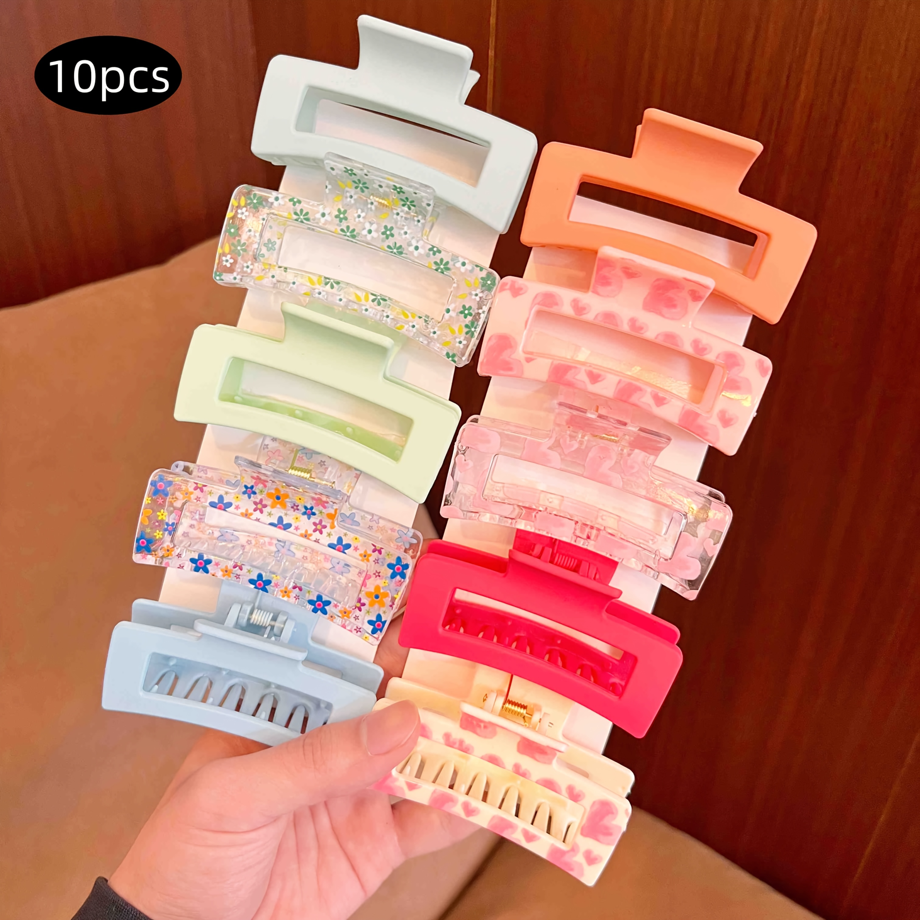 Image of 5/10pcs Of Multi-colored Hair Clips, Suitable For ' Daily Wear, Birthday Parties, Holiday Parties, Beach Wear, Or As A For Girlfriends And