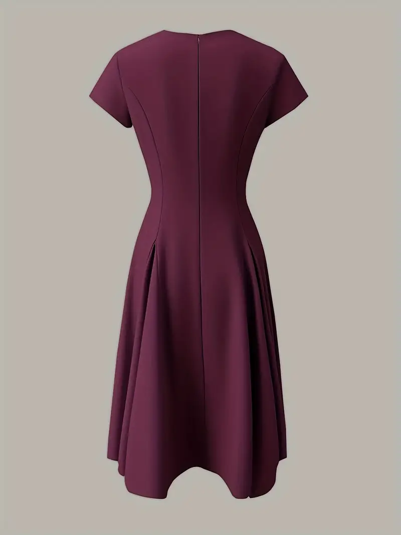 womens elegant short sleeve a line dress short sleeves small - Temu Austria womens elegant short sleeve a line dress short sleeves small - Temu Austria