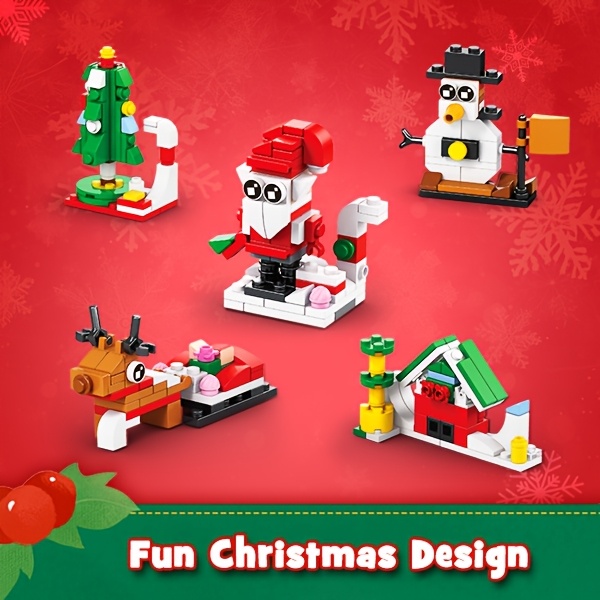 D-FantiX Christmas Advent Calendar 2024 For Kids, 24 In 4 Building Blocks Toy Sets, 24 Days Christmas Countdown Calendar, Xmas Gift For 6-12 Years Old Boys Girls Teen, Christmas Stocking Stuffers Kids