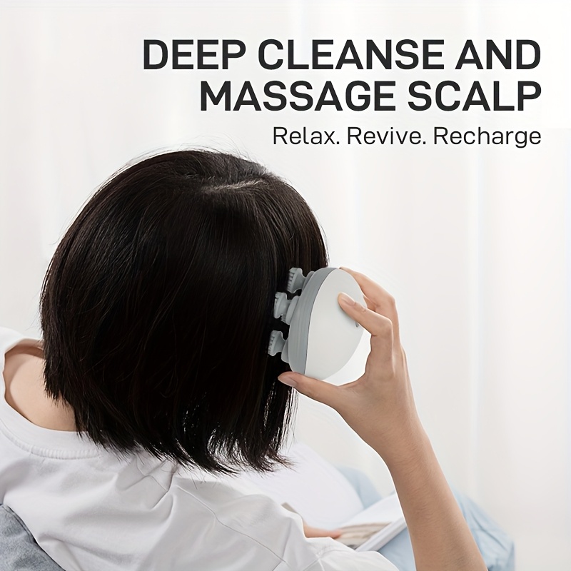 Masajeador Inteligente de Cuero Cabelludo con Cabeza Rascadora para Mascotas y Dispositivo Eléctrico Mini para Estimulación Meridiana