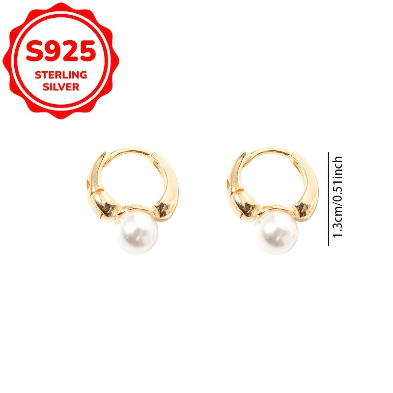 2pcs Women's S925 Silver Retro Cold Style Stud Earrings Set