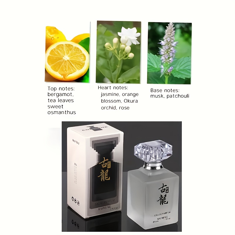 50ml, Citrus, Jasmine & Musk Perfume, - Floral Scent Long-lasting Fragrance, Ideal Holiday Gift For Daily Wear & Work, Crystalshaped Cap