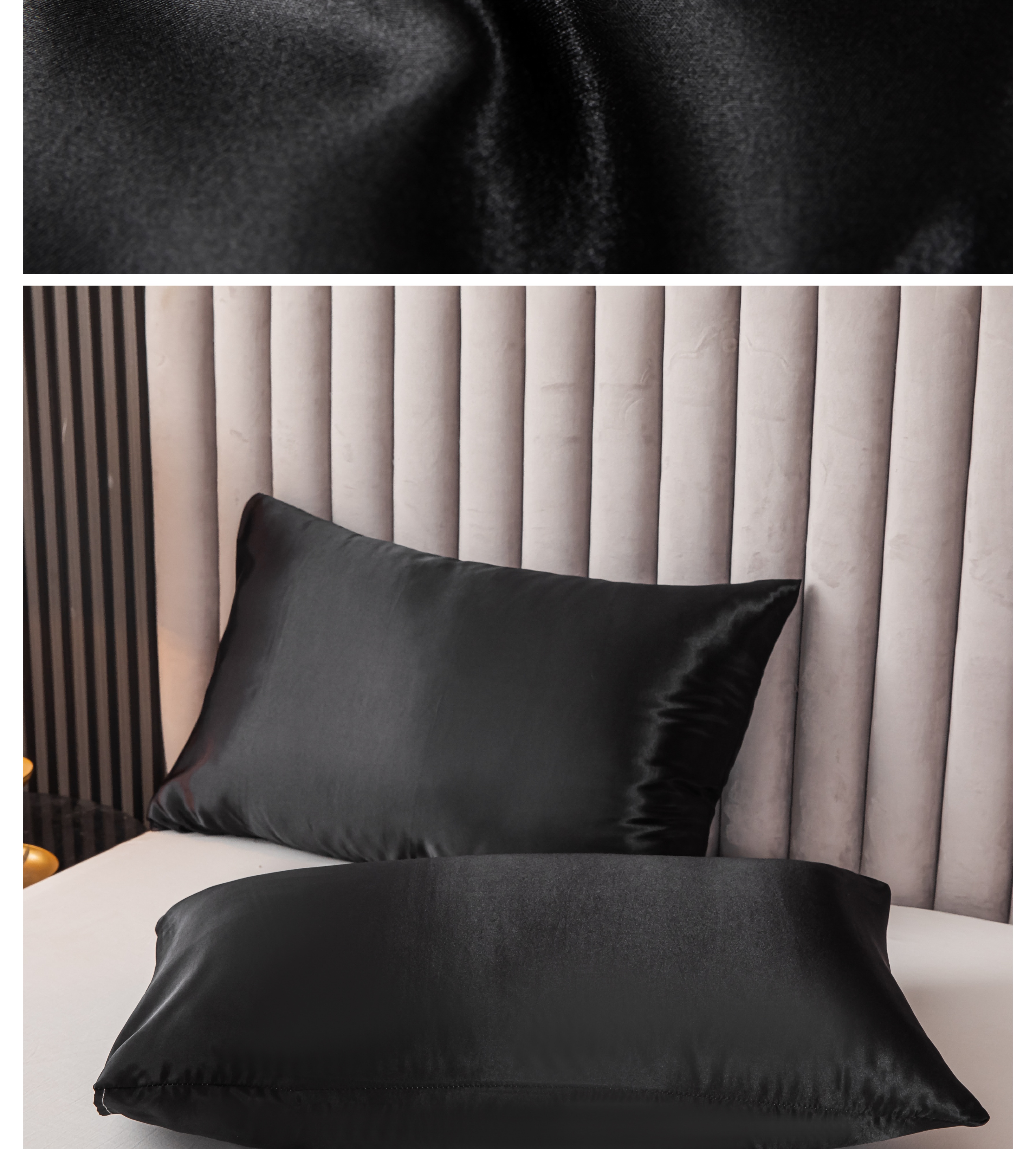 3pcs high end satin 90gms satin solid color duvet cover pillowcase three piece   duvet   pair of pillowcases details 5