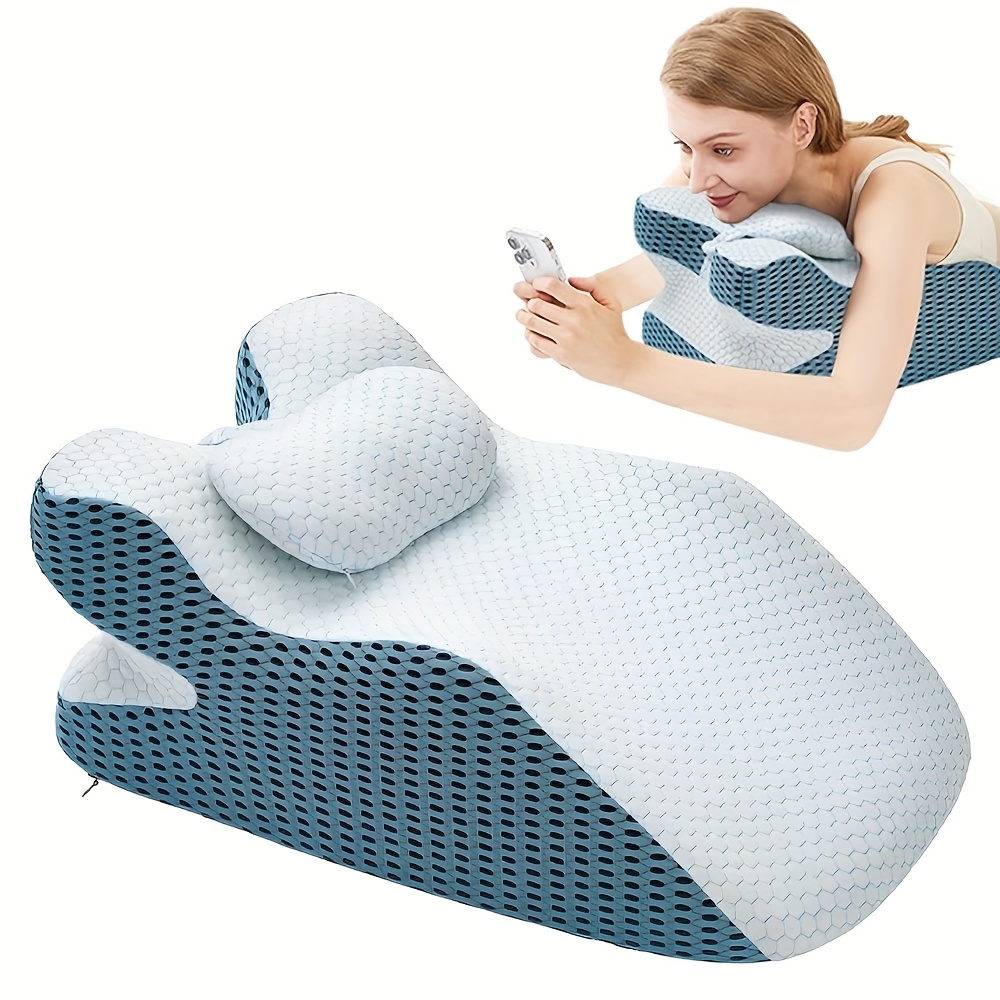 E-shop Multifunktionales Liegenkissen, Atmungsaktives Memory Foam Kissen, Mehrzweck Beinstützkissen für das Bett, Leicht zu Lesende