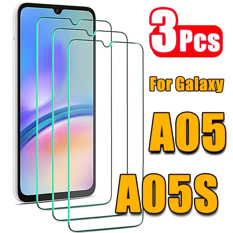 TEMU 3 Pezzi Pellicola in Vetro Temperato per for Samsung Galaxy A05 A05S