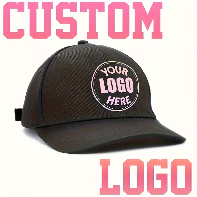 

Customized Logo Personalized Baseball Cap Solid Color Customizable Text Dad Hat Lightweight Adjustable Sports Hat For Men And Women