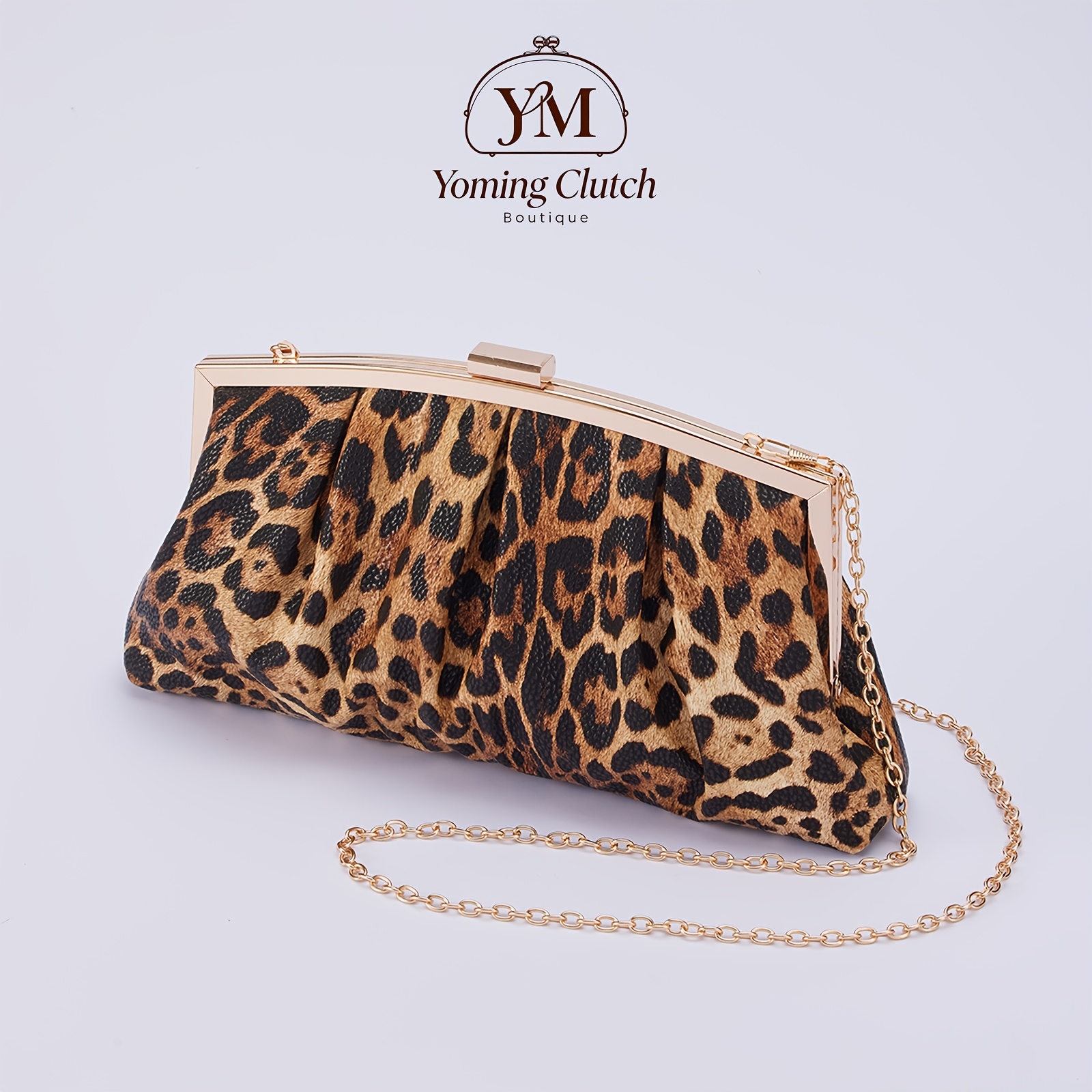 Women Animal Print Formal Bag 2025 Leopard Clutch Purse – Elegant