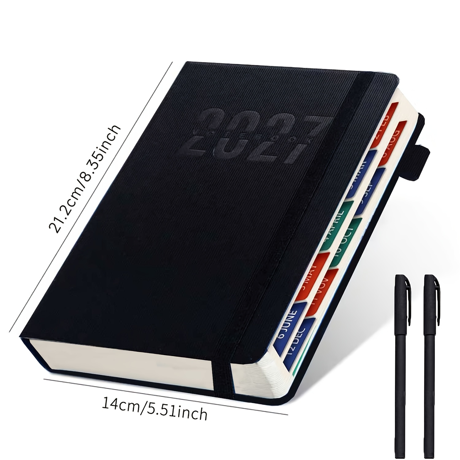 TEMU 2027 A5 Planner, Daily Monthly Schedule Academic Agenda Organizer, Planner For Students And Business Use, Multifunctional Monthly Schedule Book,