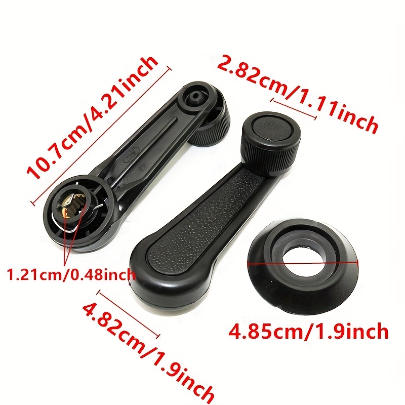 Manijas univer para enroscar ventanas de coche, palancas de puerta y manivelas de conexión de ventanas, adecuadas para reemplazar accesorios interiores de automóviles