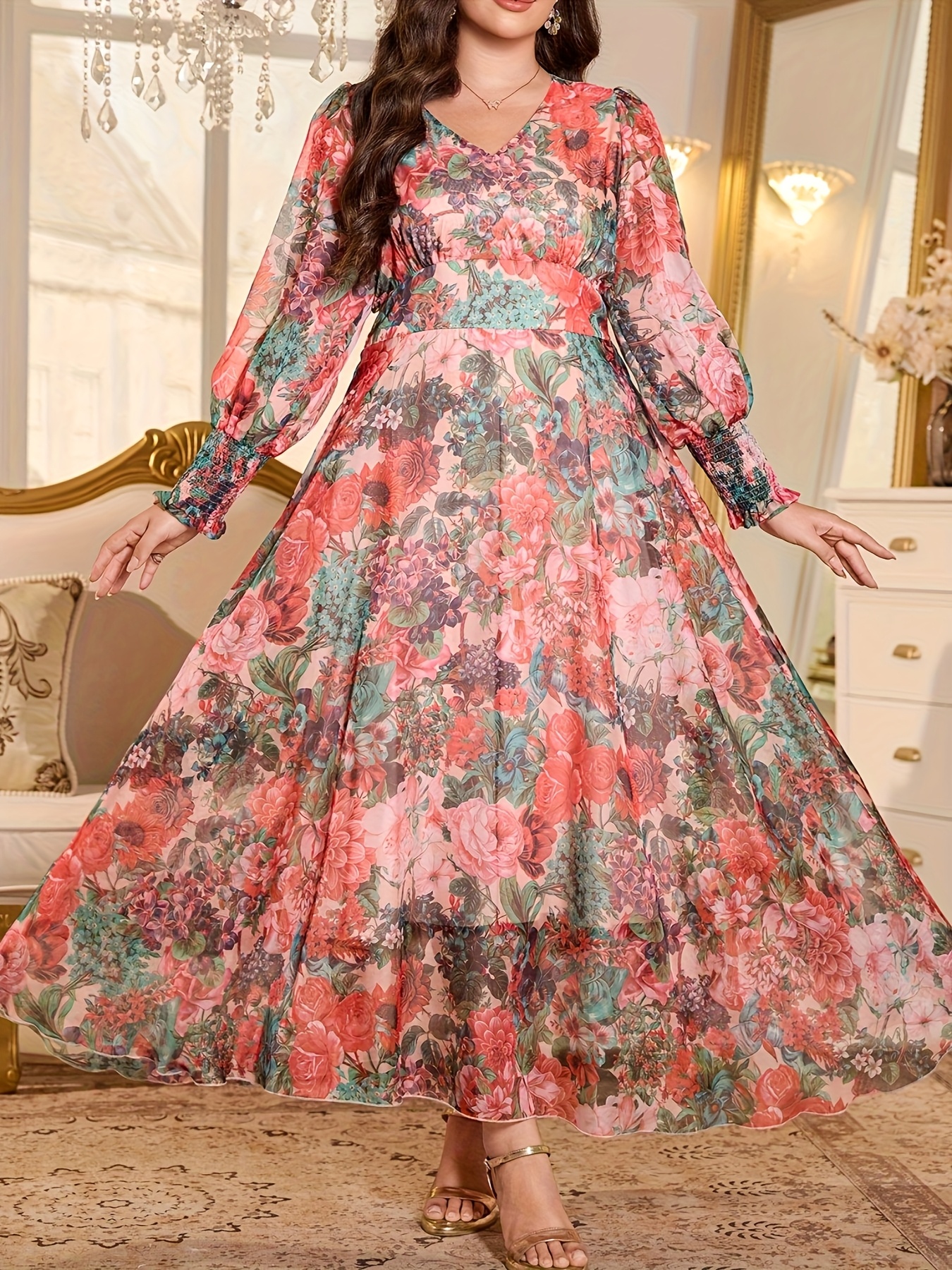 plus size 2026 new print v - Temu Italy