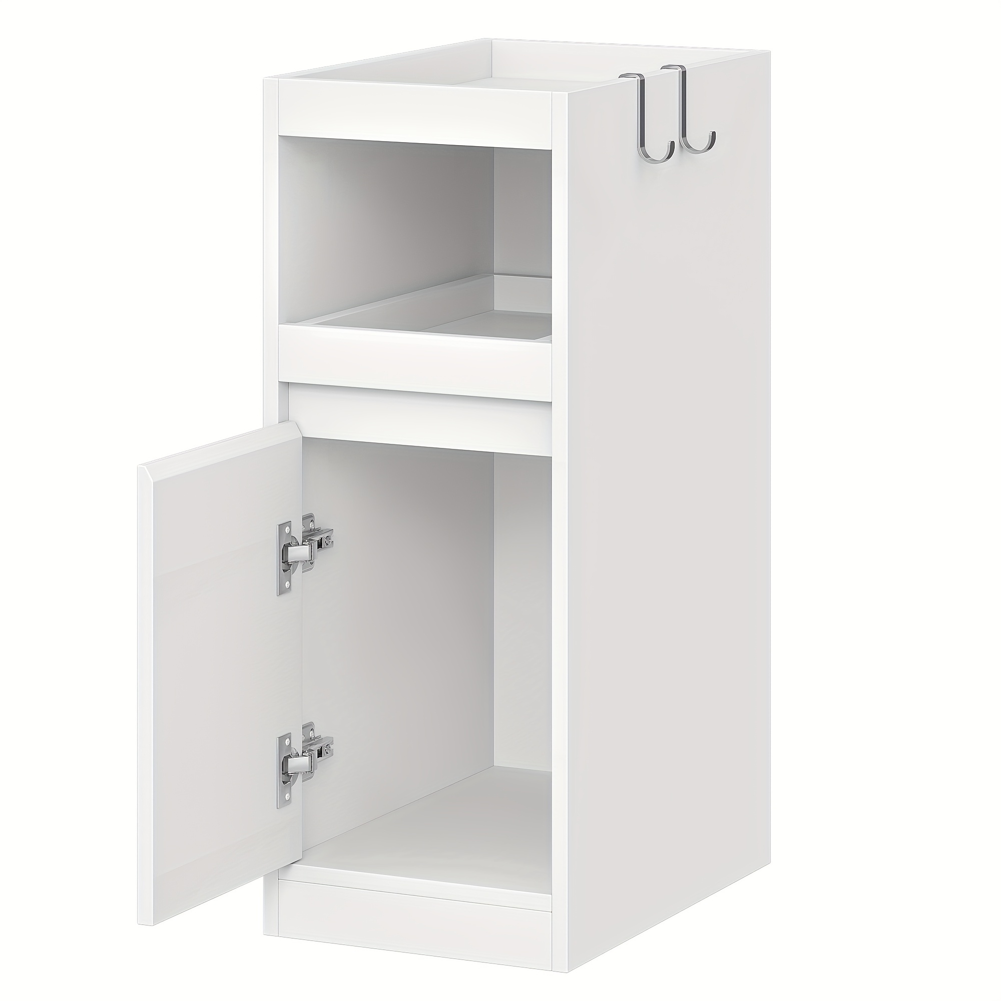 TEMU Comodino , tavolino da con vassoio, tavolino laterale con 1 ante, tavolino con 2 ganci, salvaspazio, per camera da letto e soggiorno, design , ,