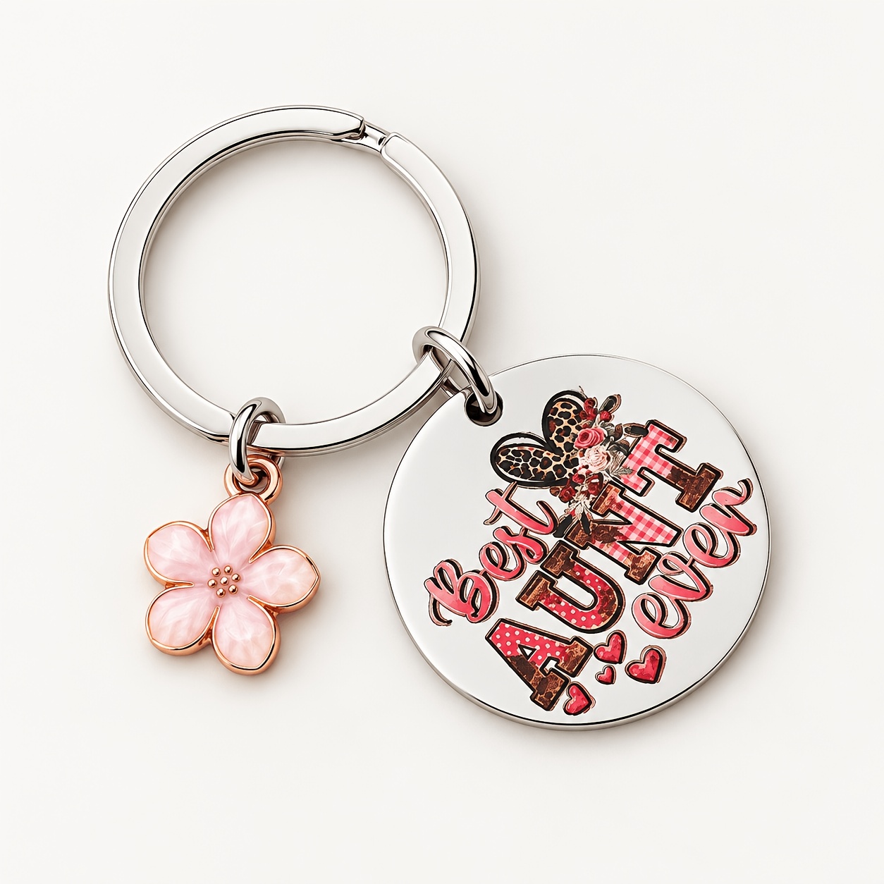TEMU Best Aunt Ever Gift, Interesting Gift For Nieces, Nephews, , Unique Auntie Keychain, Your Auntie With Auntie Keychain, Show Her Meaning To You