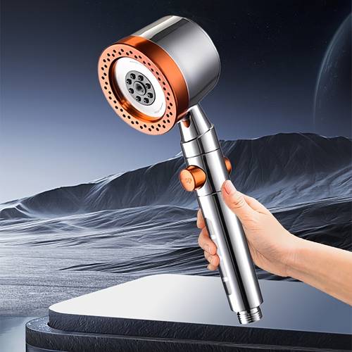 1pc german quality high pressure handheld shower head with 5 adjustable built in filter easy wall mount installation polished ideal for luxurious bathroom showers new years gift shower accessories for shower use