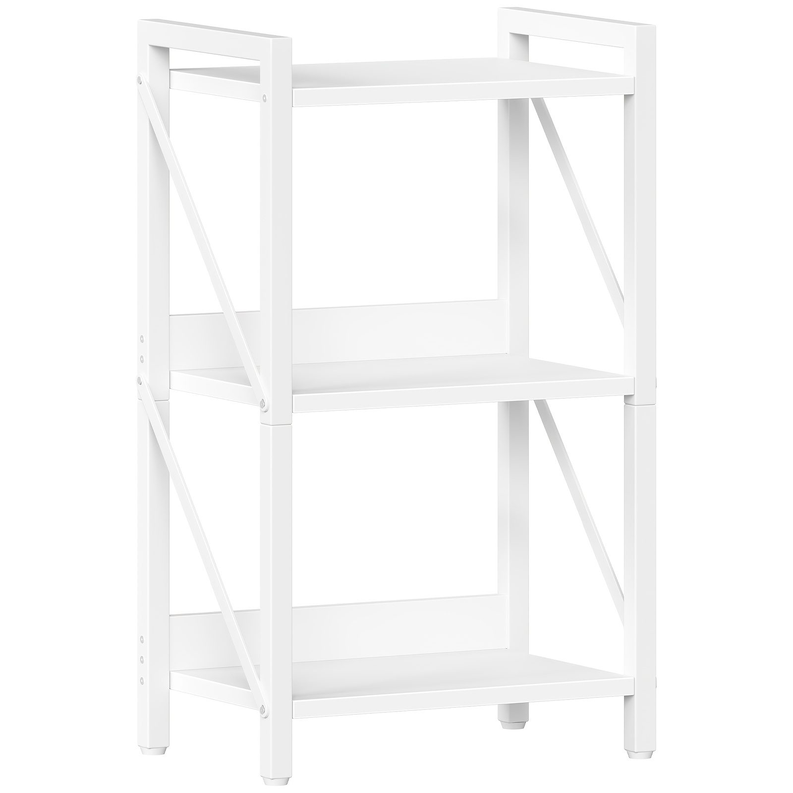 Open Storage Shelves, Three-layer Office Bookshelves, Upright Bookshelves, Trapezoidal Bookshelves, Independent Narrow Bookshelves, Suitable For Living Rooms, Bedrooms And Offices., Standing Shelf
