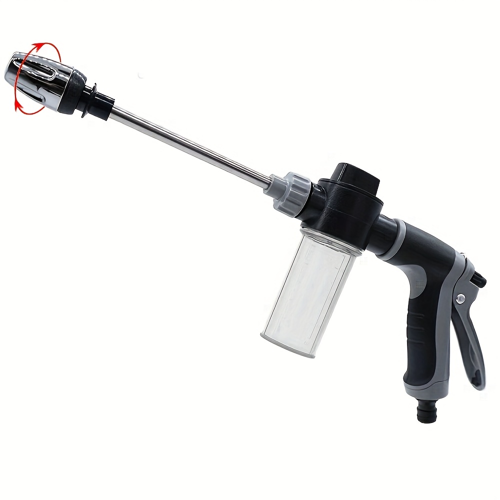 TEMU 1pc High-pressure Washing Water Gun, External Cleaning Of Rv, Foam Kettle Cleaning, Garden Water Hose Nozzle, Garden Shower, Multifunction