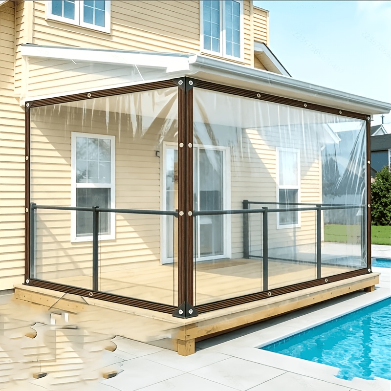 TEMU Thickened, Wear-resistant, Rainproof, Waterproof, And Sun-resistant Fabric, Specifically For Outdoor Cargo Covering, Courtyard Rain Protection,