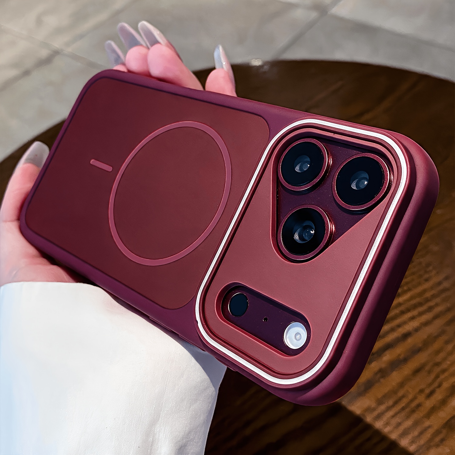 TEMU Phone Case - -friendly Matte Magnetic Wireless Charging Phone Case Suitable For Iphone 18promax 17promax 18 17 16 15 14 13 Pro Max Durable