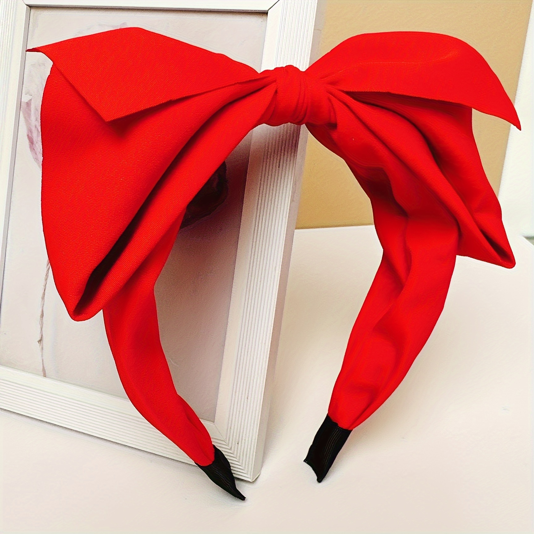 

1pc Elegant Big Bowknot Decorative Head Band Lovely Non Slip Hair Hoop Trendy Hair Accessories For Women And Daily Uses