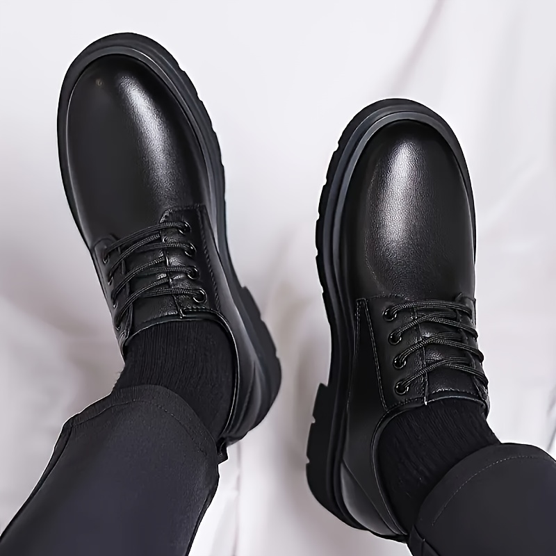 mens casual fashion sneakers thick sole low top lace shoes  display picture 1