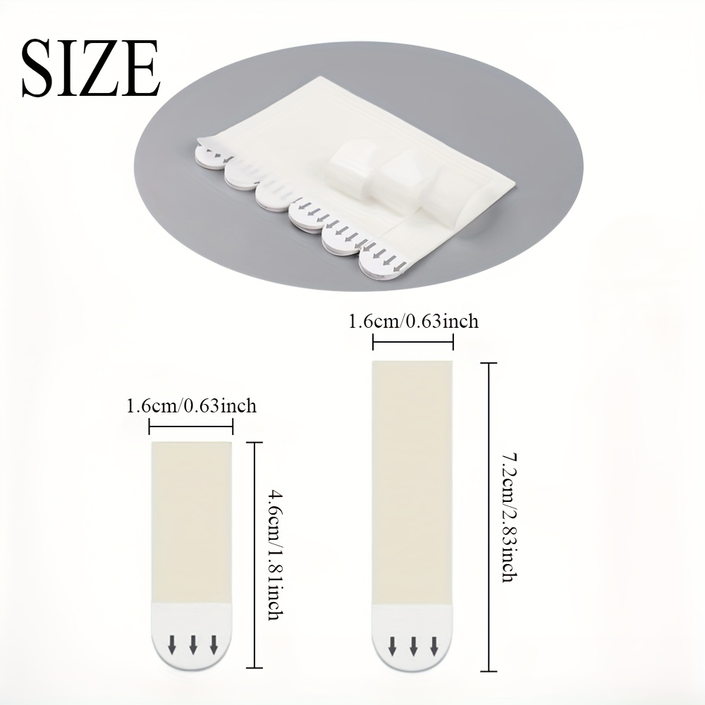 TEMU 12 Pairs (24 Strips) Large Picture Hanging Strips Heavy Duty, Adhesive Hook And Loop Mounting Tape No Nails Picture Hangers For Frame Hanging
