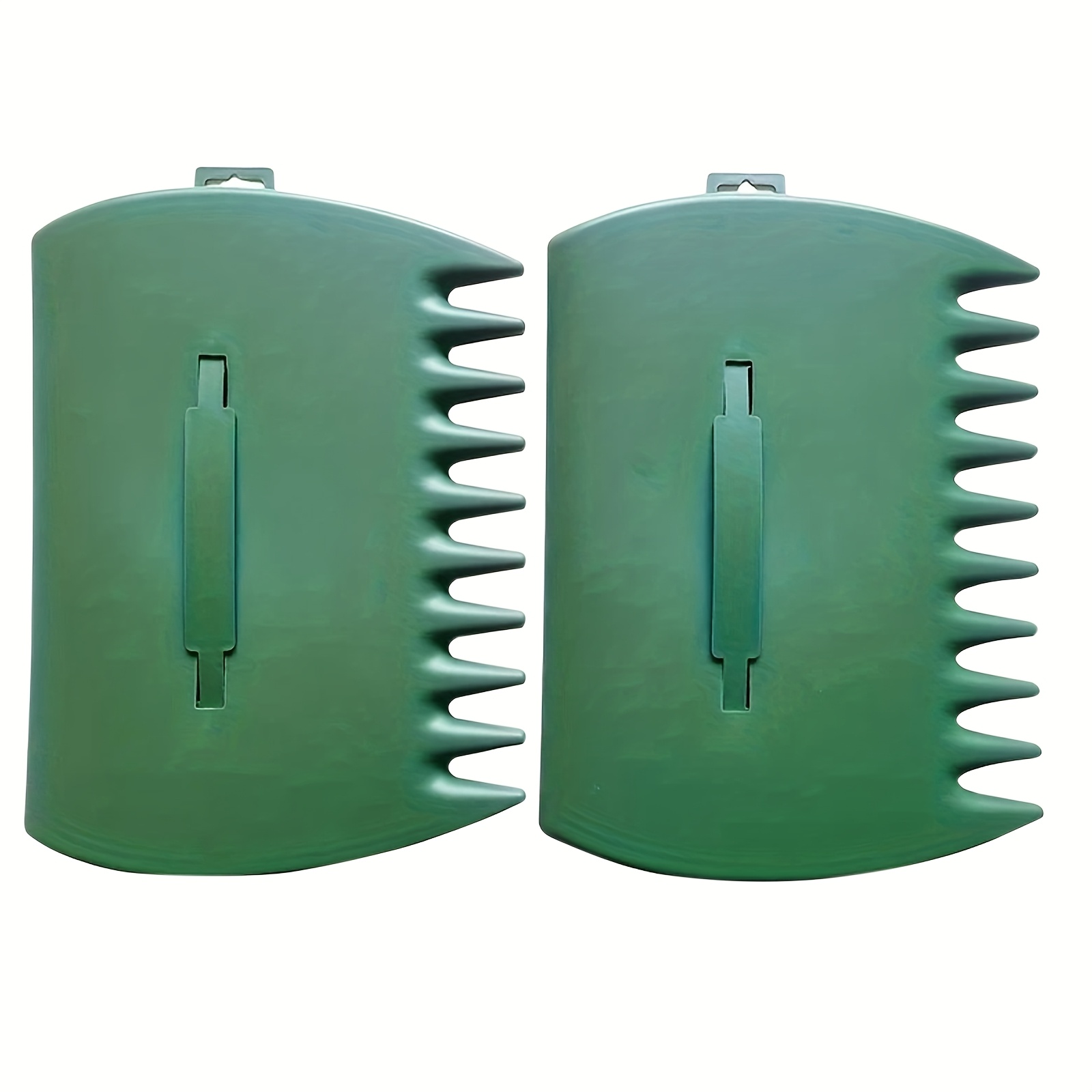 TEMU 2pcs Large Plastic - Heavy Duty Hand Rakes For Picking Up Leaves/grass/ - Durable Gardening Tool Set