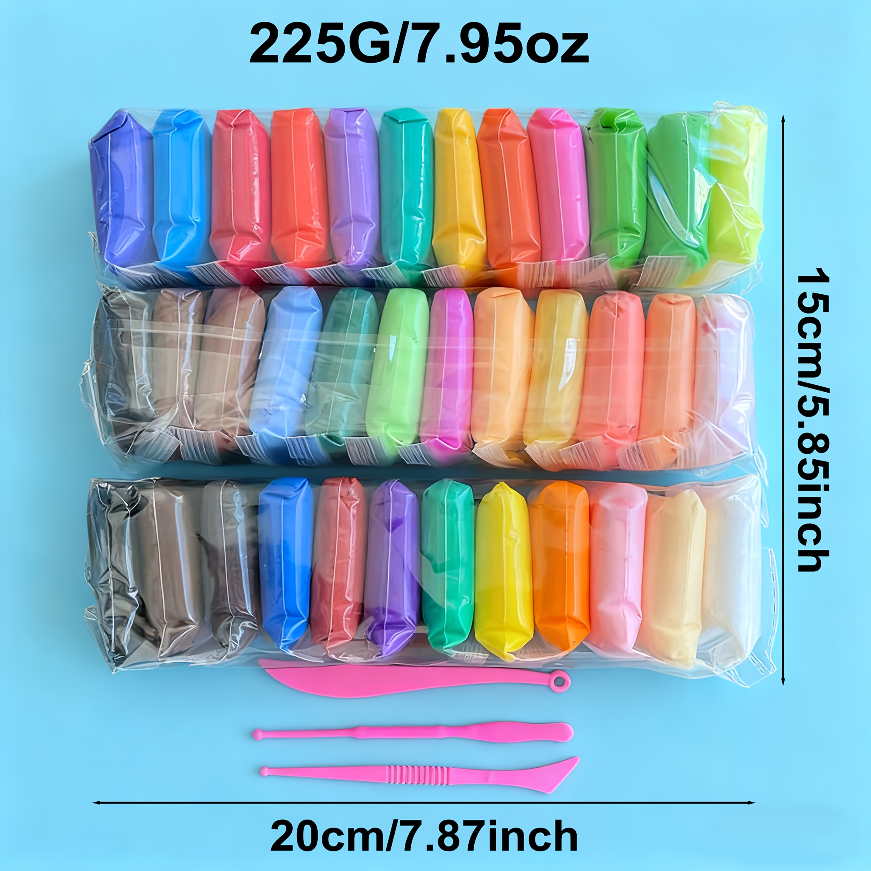 Image of Colorful Creative Air-dried Clay, Moldable Into Shapes, Space Mud Suitable For Making Toys, Modeling Kit With Tool Set, Cultivating And , Developing Intelligence
