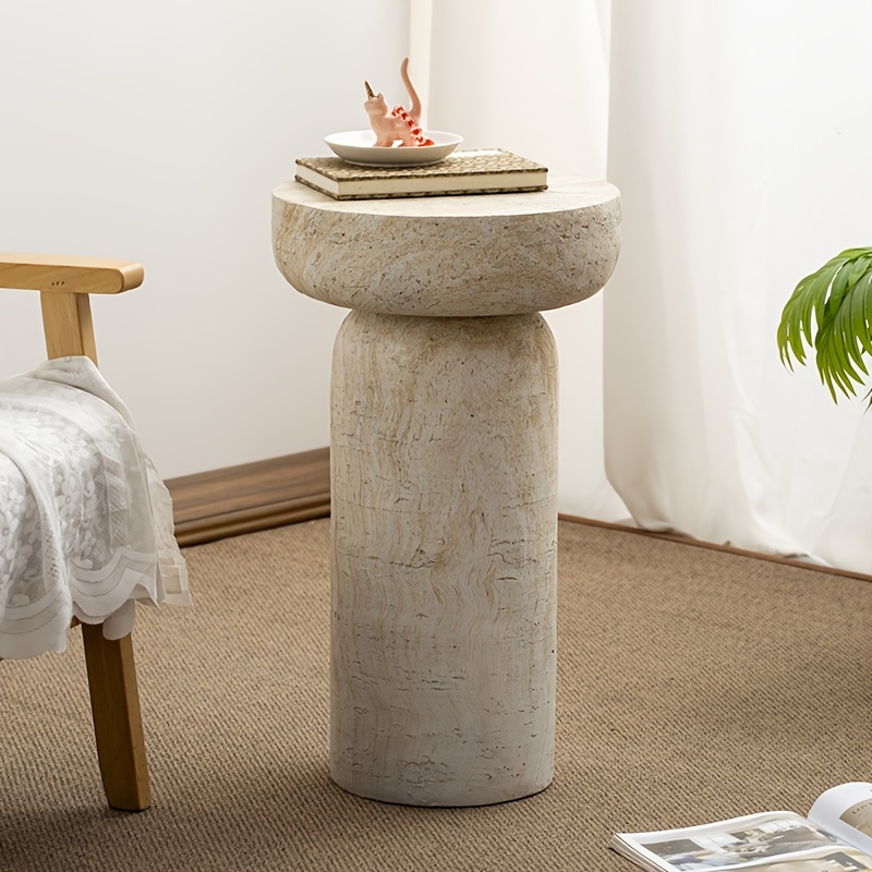 1pc Round Side Table, Suitable for Living Room Sofa Side, Bedroom Bedside, Hallway, Coffee Table
