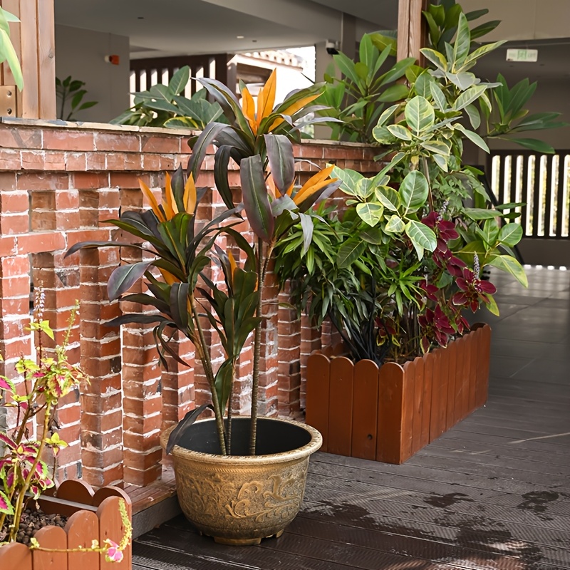 indoor black plant pots Planter - Rustic - Round - Black