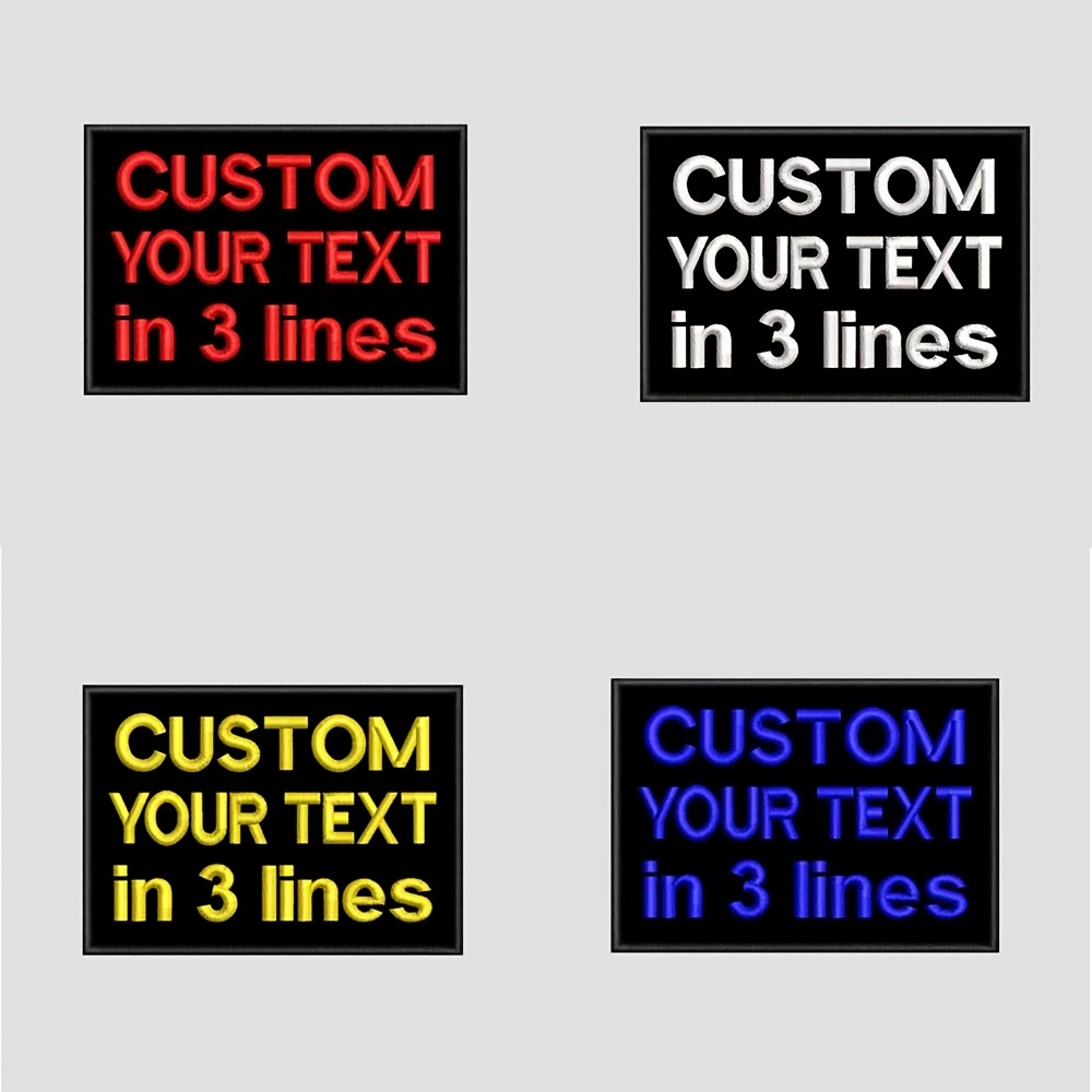 

Embroidered - Personalized 3- Name In , For & Backpacks